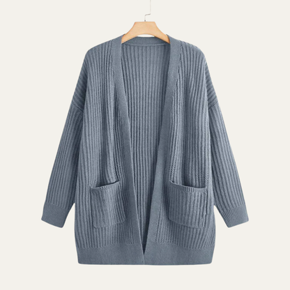 Women’s Longline Ribbed Cardigan