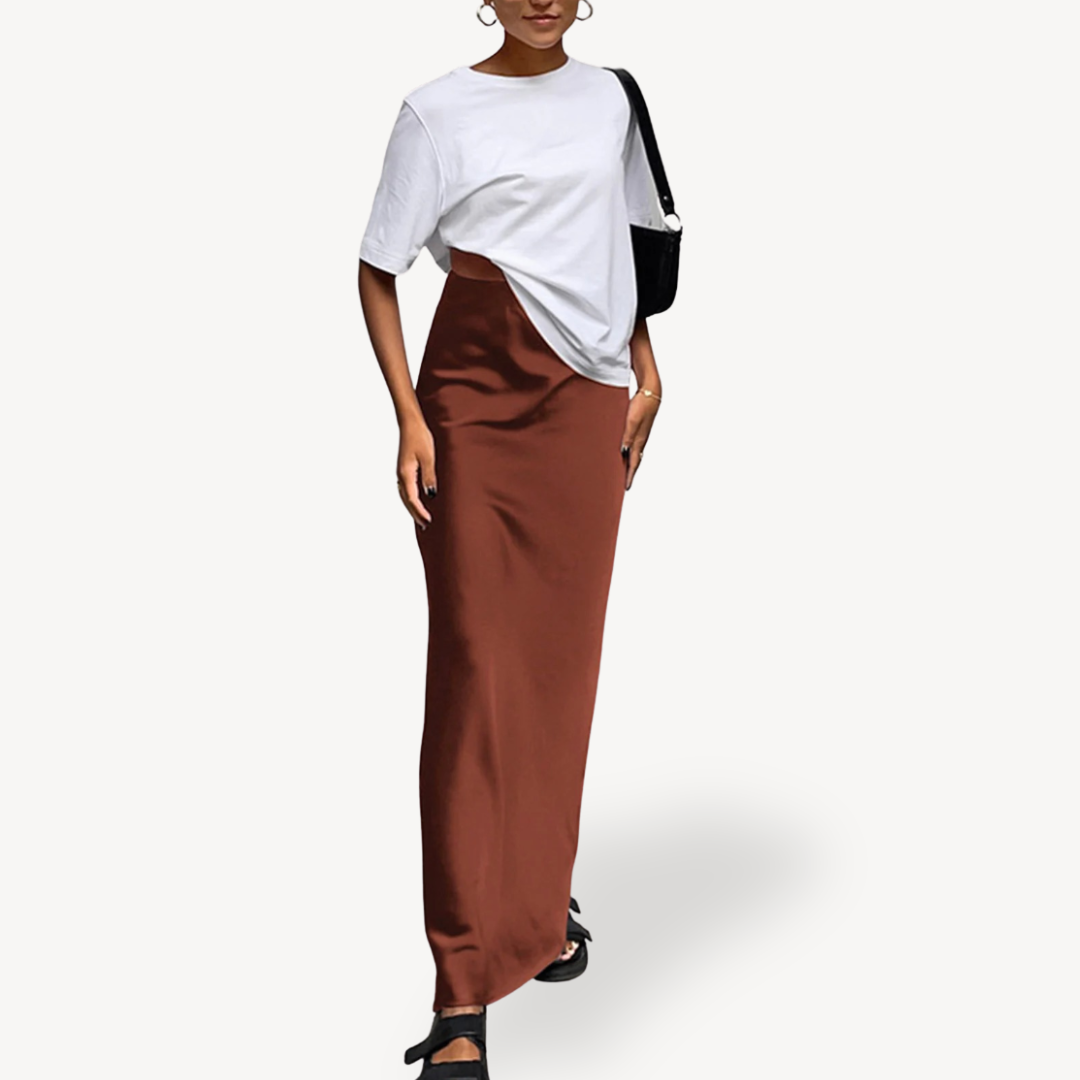Women’s Maxi Satin Skirt