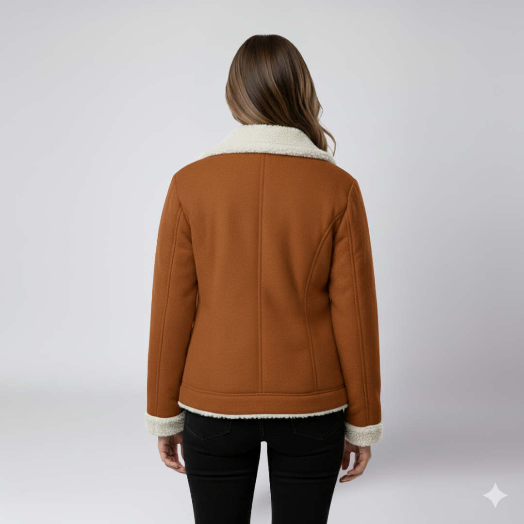 Glaiza | Winter Jacket - Soft-Lined Outerwear with Turn-Down Collar for Women