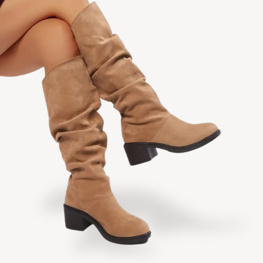 Slouchy Orthopedic Knee-High Boots Suede Women