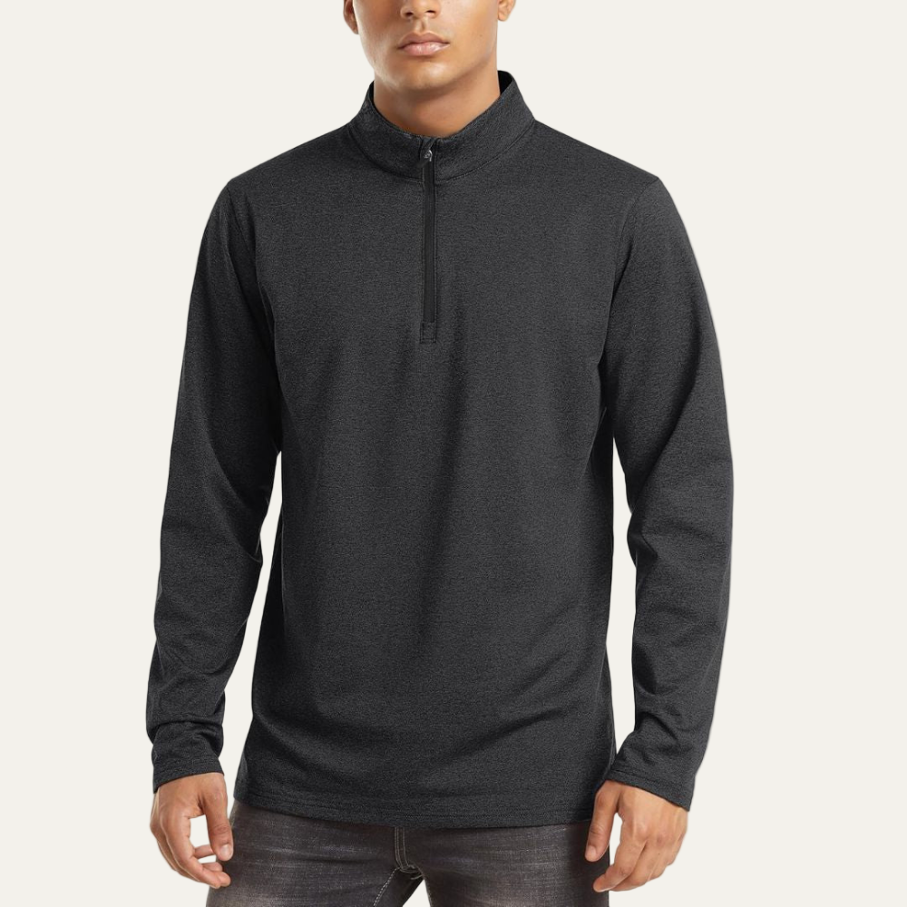 Men’s Technical Quarter Zip Stand Collar Shirt