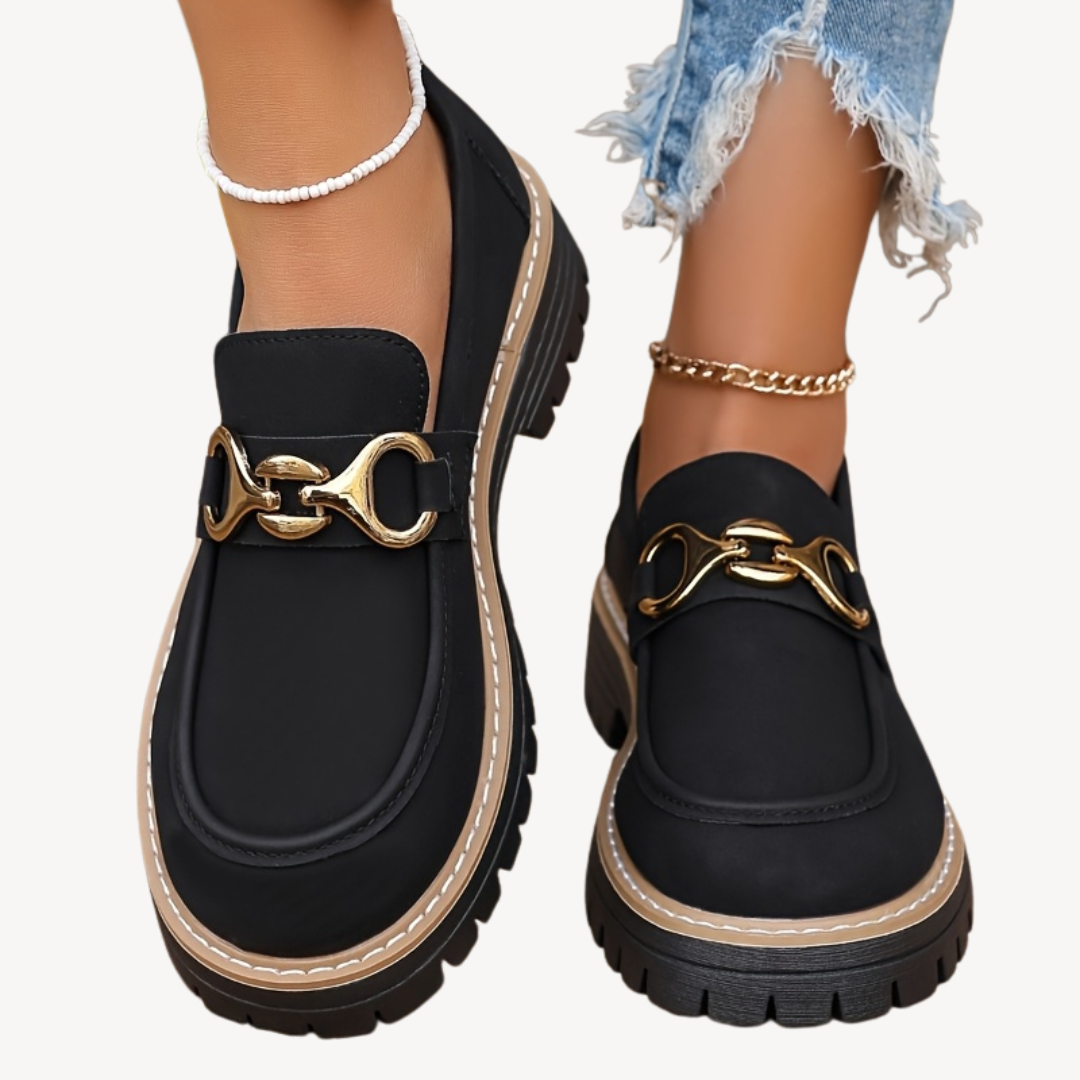 Women's Buckle Orthopedic Loafers