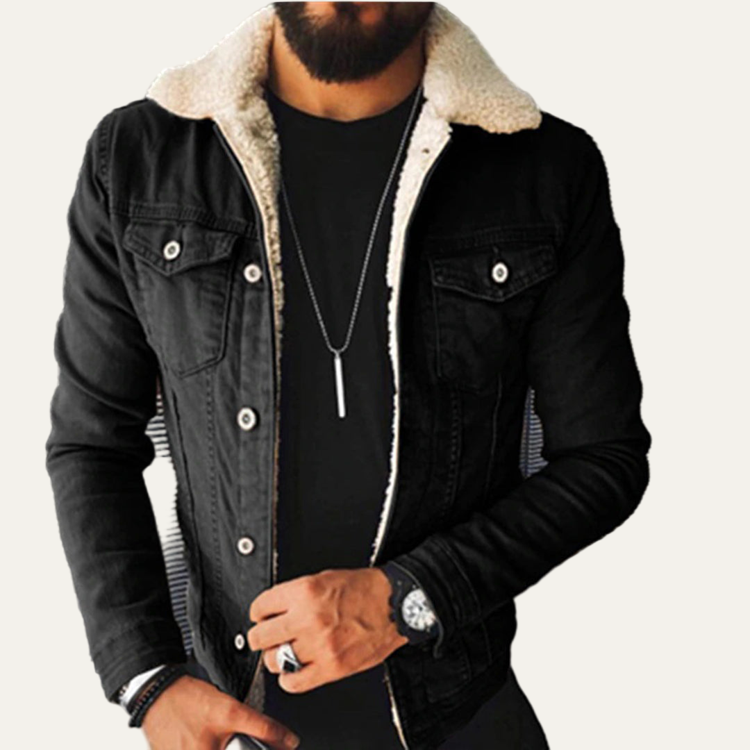 Men’s Sherpa Lined Denim Jacket