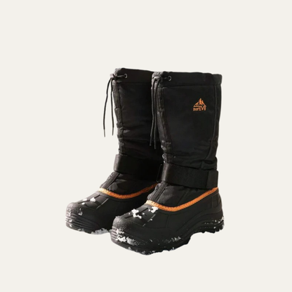Men’s Tall Rugged Winter Snow Boots with Strap and Drawstring