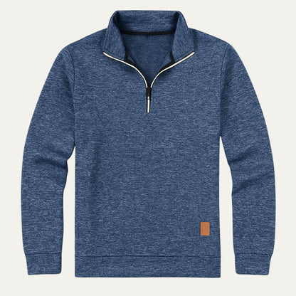 Men’s Quarter Zip Mock Collar Sweatshirt