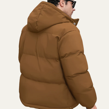 Men’s Quilted Light Puffer Hooded Jacket