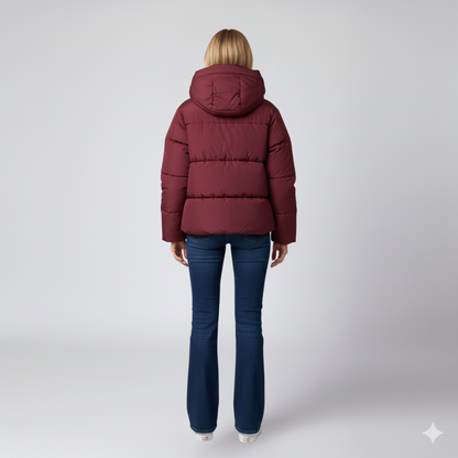 Julie | Puffer Jacket - Oversized Quilted High-Collar Winter Outerwear for Women