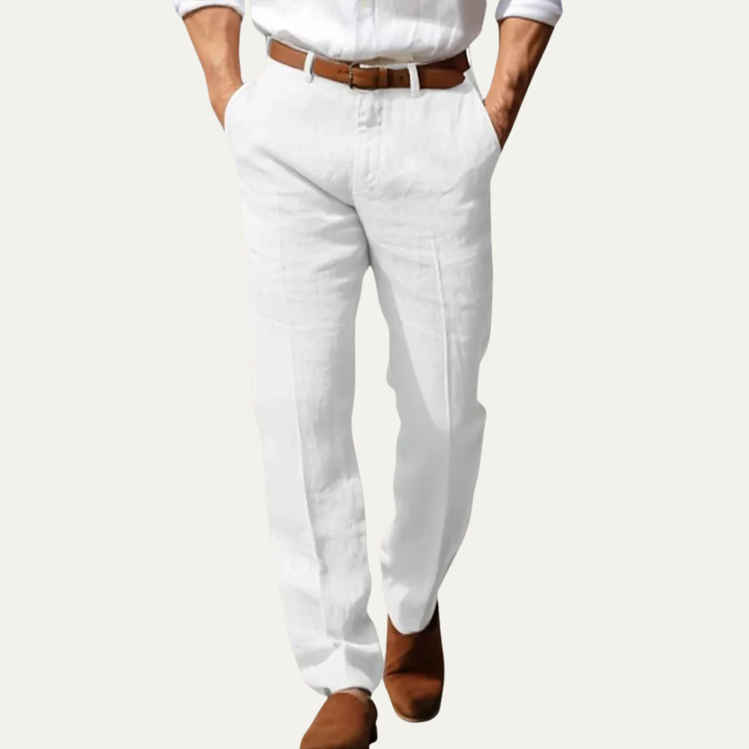 Men’s Relaxed Linen Blend Trousers