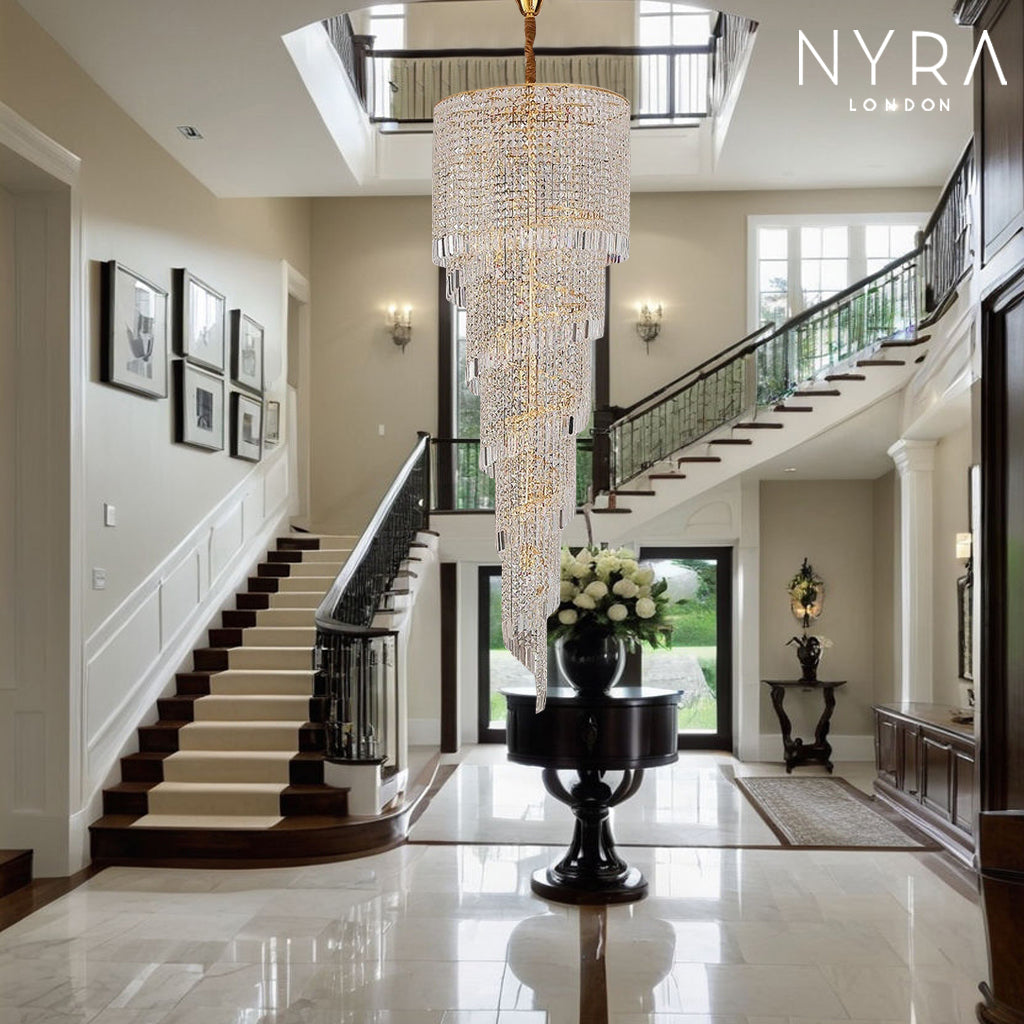 Luxury Stairway Crystal Chandelier - BritishElegance