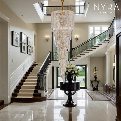 Luxury Stairway Crystal Chandelier - BritishElegance