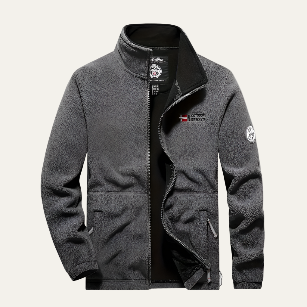 Men’s Outdoor Structured Fleece Zip Jacket