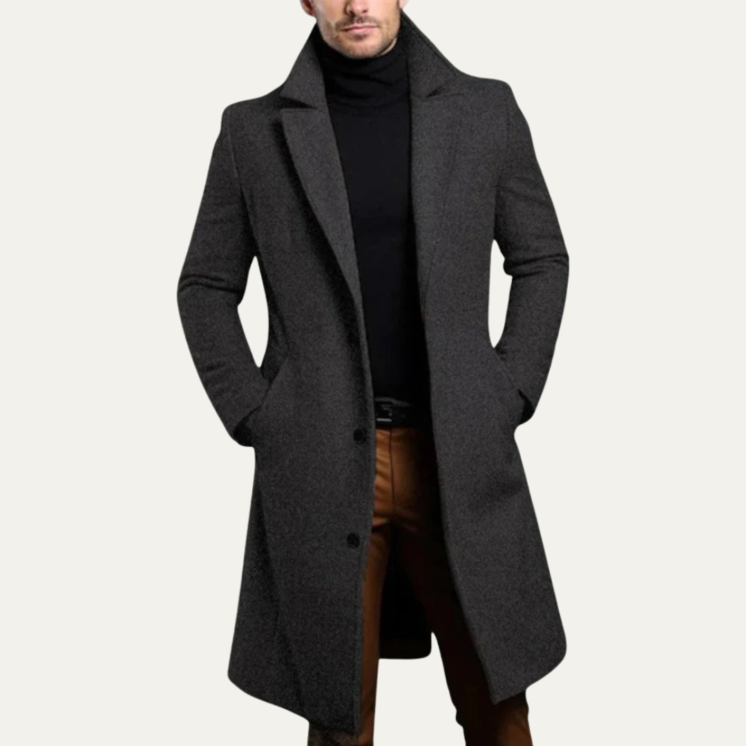 Men’s Tailored Long Topcoat