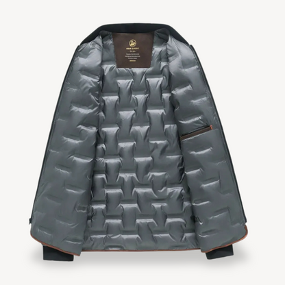 Quilted Lined Winter Puffer Jacket Men