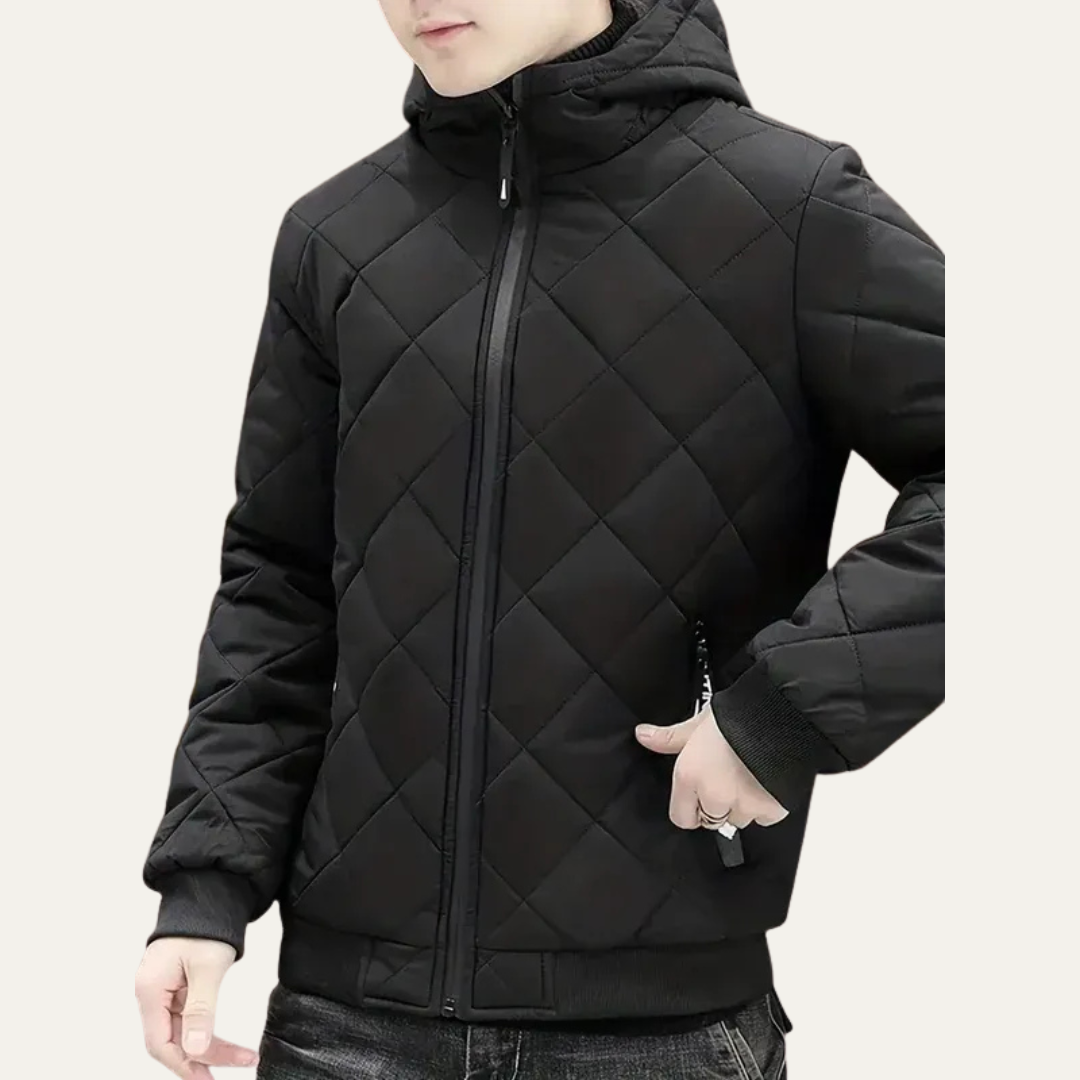Men’s Modern Hooded Quilted Puffer Jacket