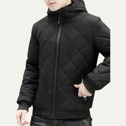 Men’s Modern Hooded Quilted Puffer Jacket