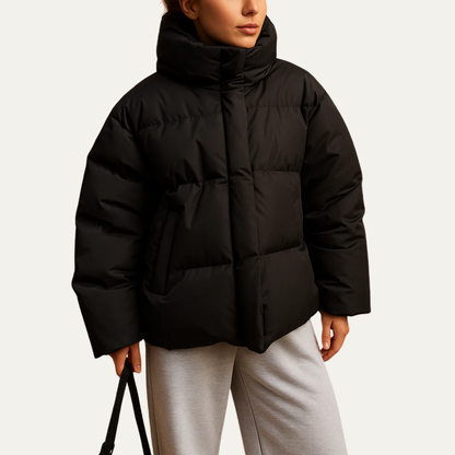 Women’s Cropped Oversized Puffer Jacket