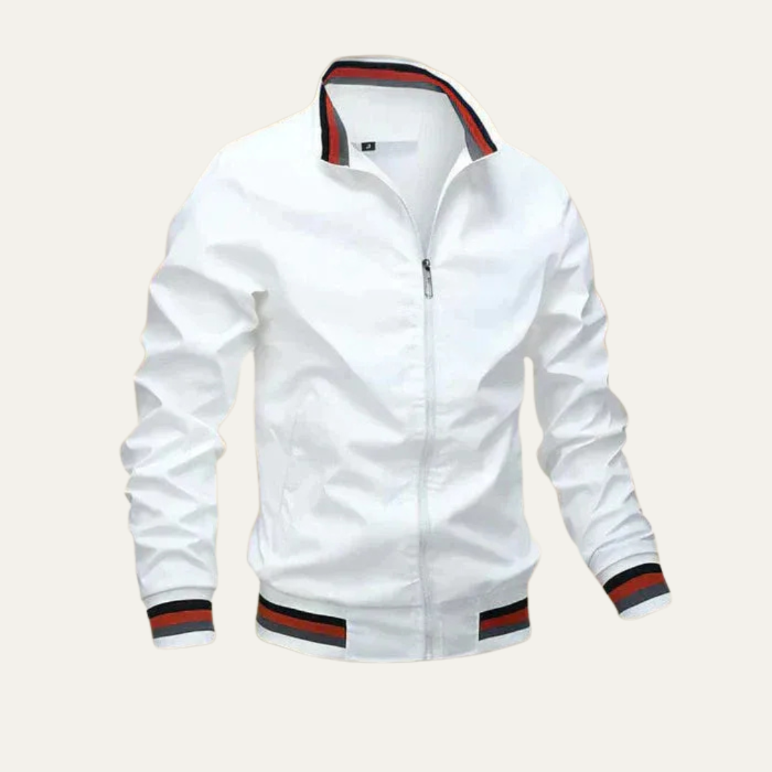 Men’s Lightweight Striped Collar Track Jacket