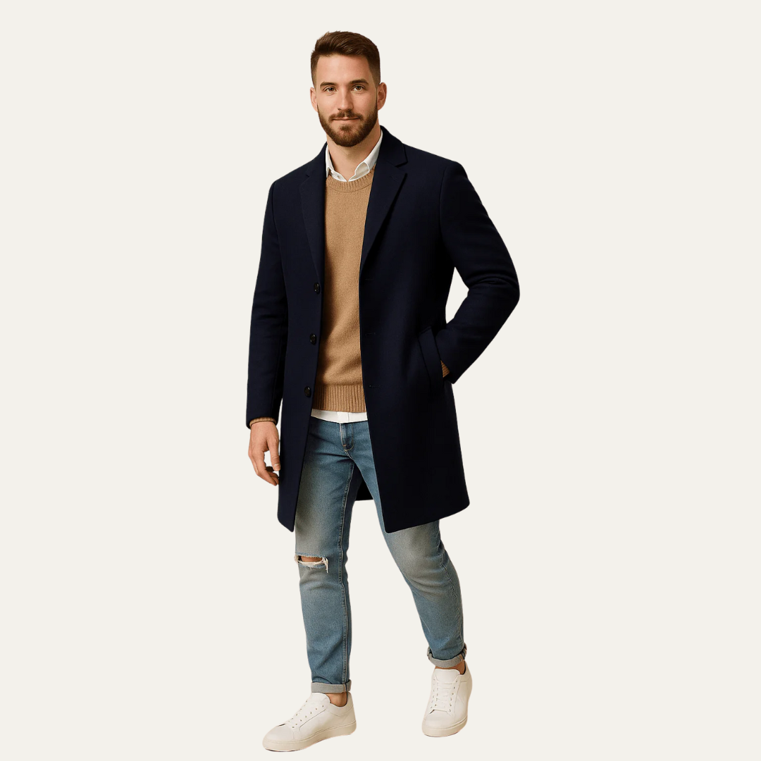 Men’s Tailored Mid-Thigh Topcoat