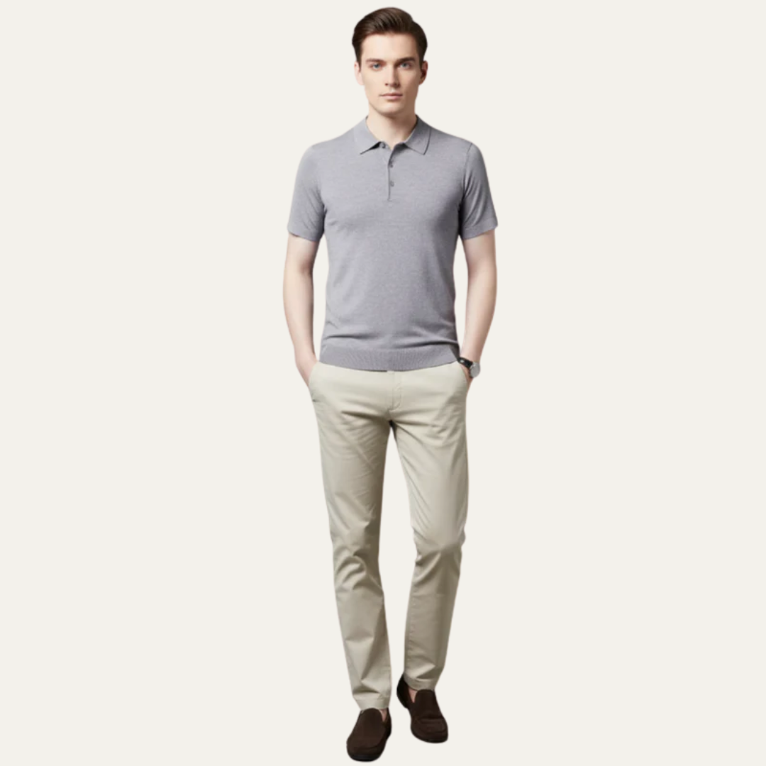 Men’s Refined Knit Polo Shirt