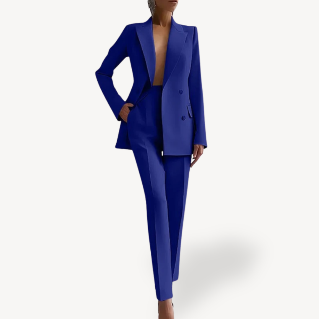 Women’s Double Breasted Blazer Trouser Suit