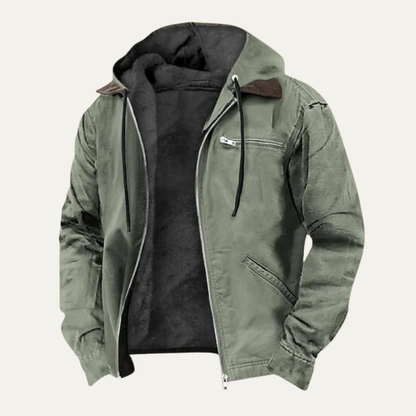 Men’s Lined Hooded Workwear Jacket