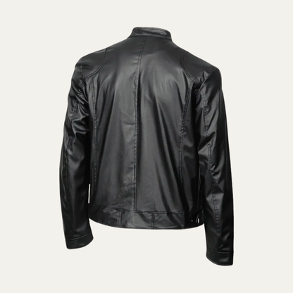 Men’s Fitted Leather Motorcycle Jacket