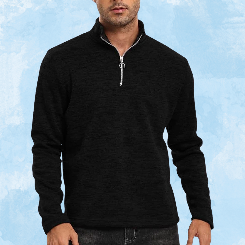 Warm Men's Half-zip Fleece Sweater