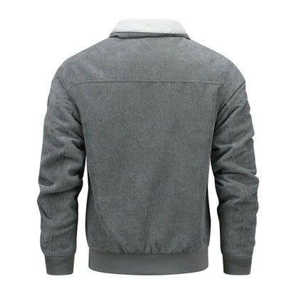 The Tallinn Fleece Lined Vintage Corduroy Jacket for Men