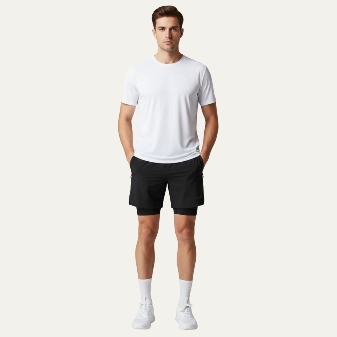 Men’s Layered Performance Training Shorts