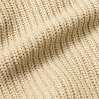 Men’s Raglan Sleeve Wide Ribbed Knit Sweater