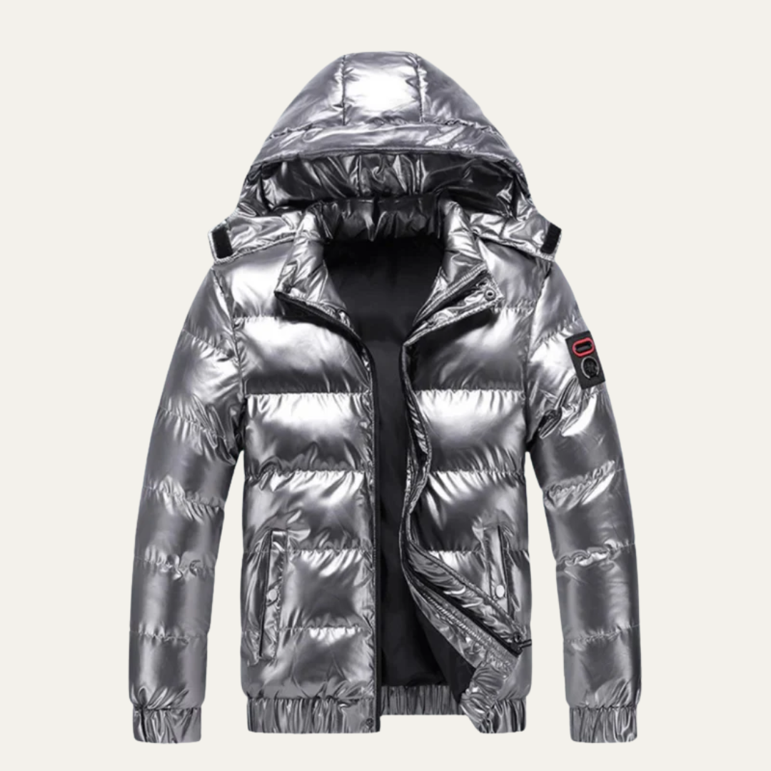 Men’s Glossy Insulated Puffer Jacket