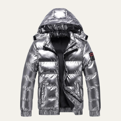 Men’s Glossy Insulated Puffer Jacket