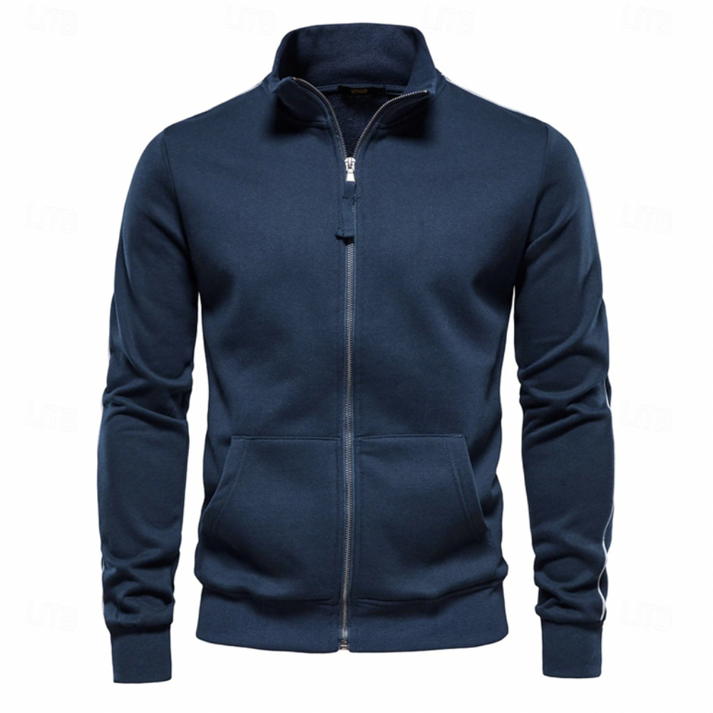 Men’s Stripe Sleeve Track Jacket
