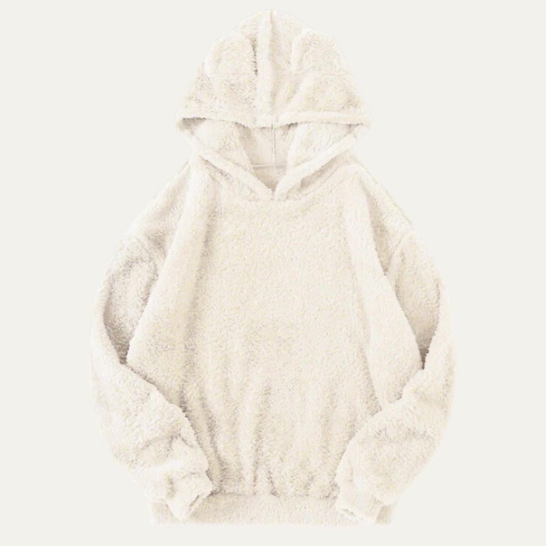 Men’s Sherpa Fleece Hoodie With Soft Pullover Design