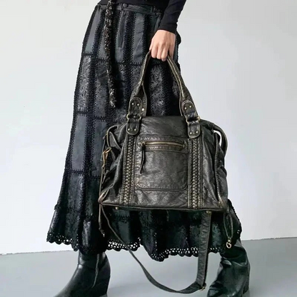 Rachela | Black Large Handbag | Premium Soft Leather