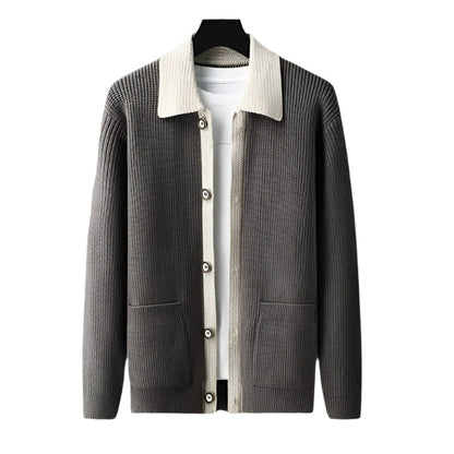 The Inverness Elegant Cardigan with Pockets for Men