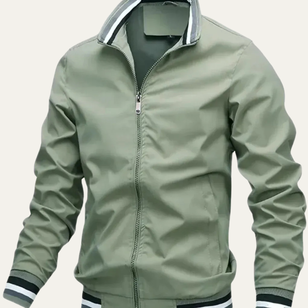 Men’s Oversized Stand Collar Outdoor Bomber Jacket