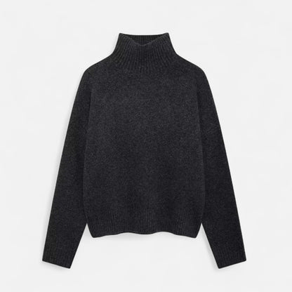 Women's turtleneck sweater - Warm vintage style with timeless elegance