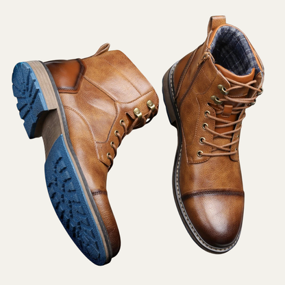 Men’s Textured Slip On Croc Pattern Ankle Bootie