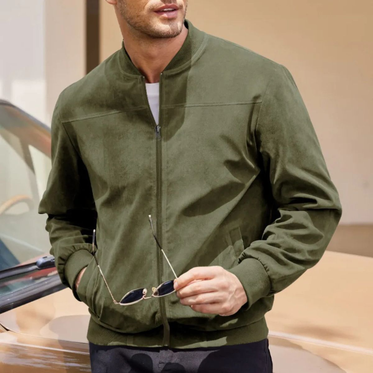 The Salford Modern Suede Jacket for Men