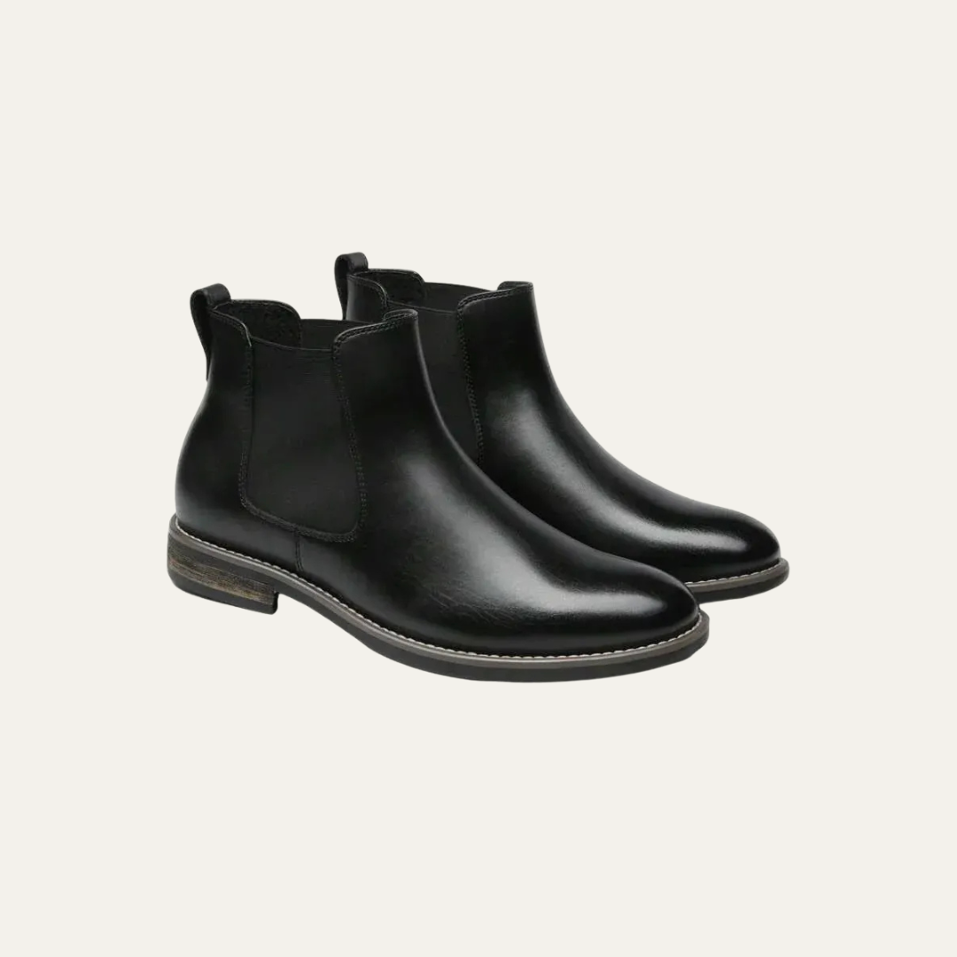 Men’s Rugged Casual Chelsea Boots with Thick Sole