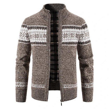 Men's Textured Zip Sweater | Knit