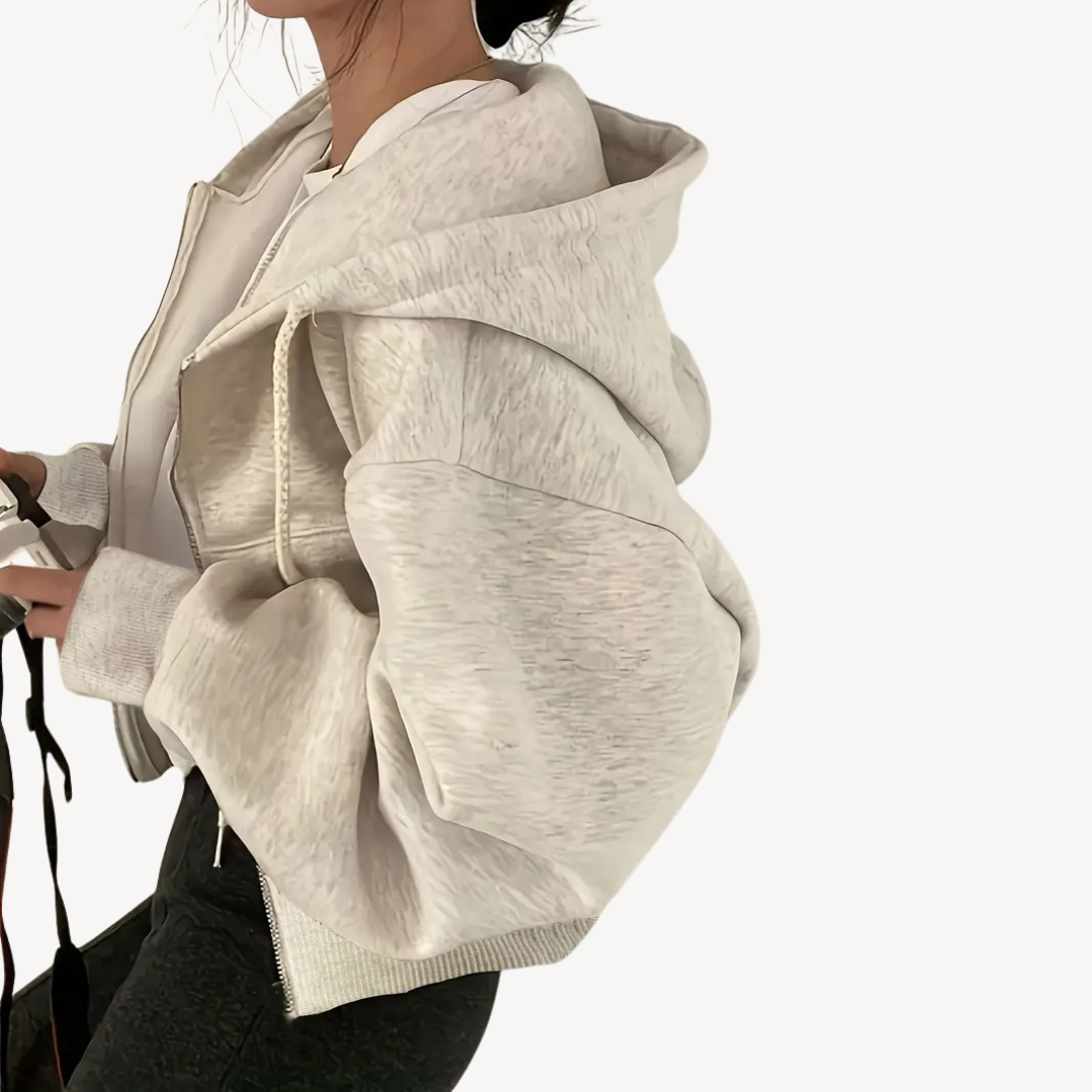 Women's Textured Sweatshirt Polyester