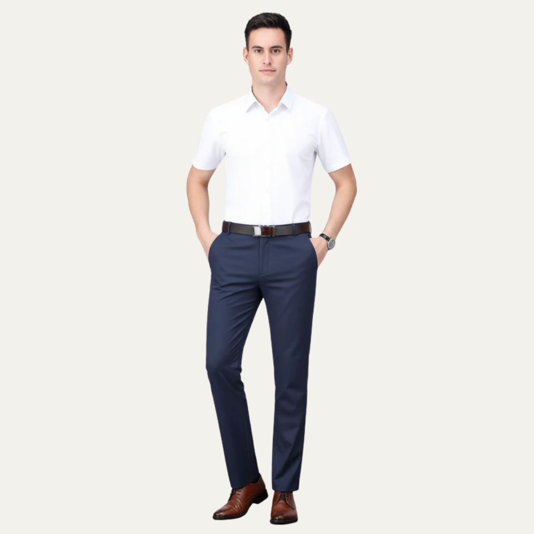Men’s Tailored Straight Dress Trousers