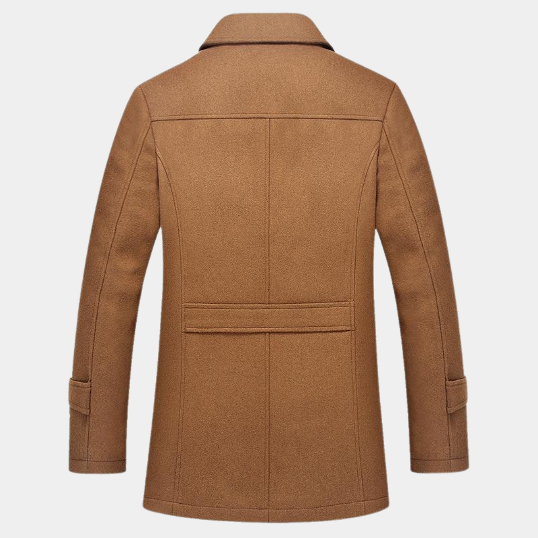 Wool Blend Business Coat