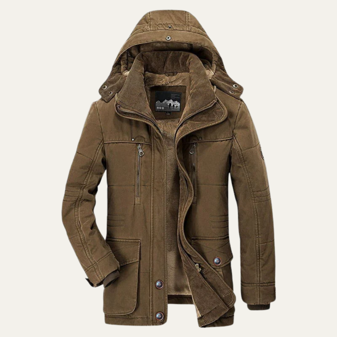 Men’s Heavy Fur Lined Winter Parka