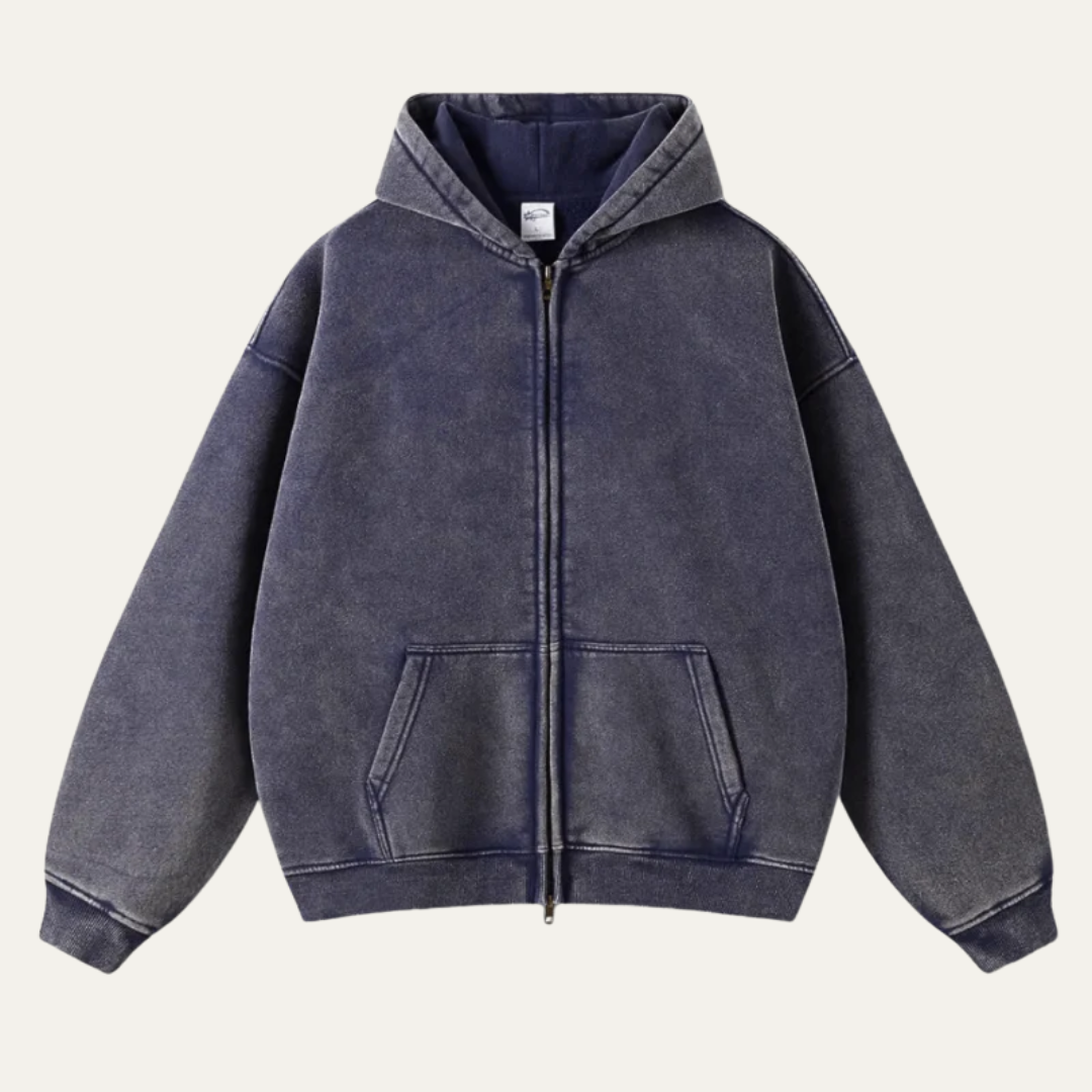 Men’s Relaxed Full-Zip Hoodie