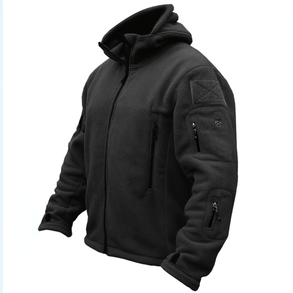 Men’s Tactical Multi Pocket Fleece Hoodie