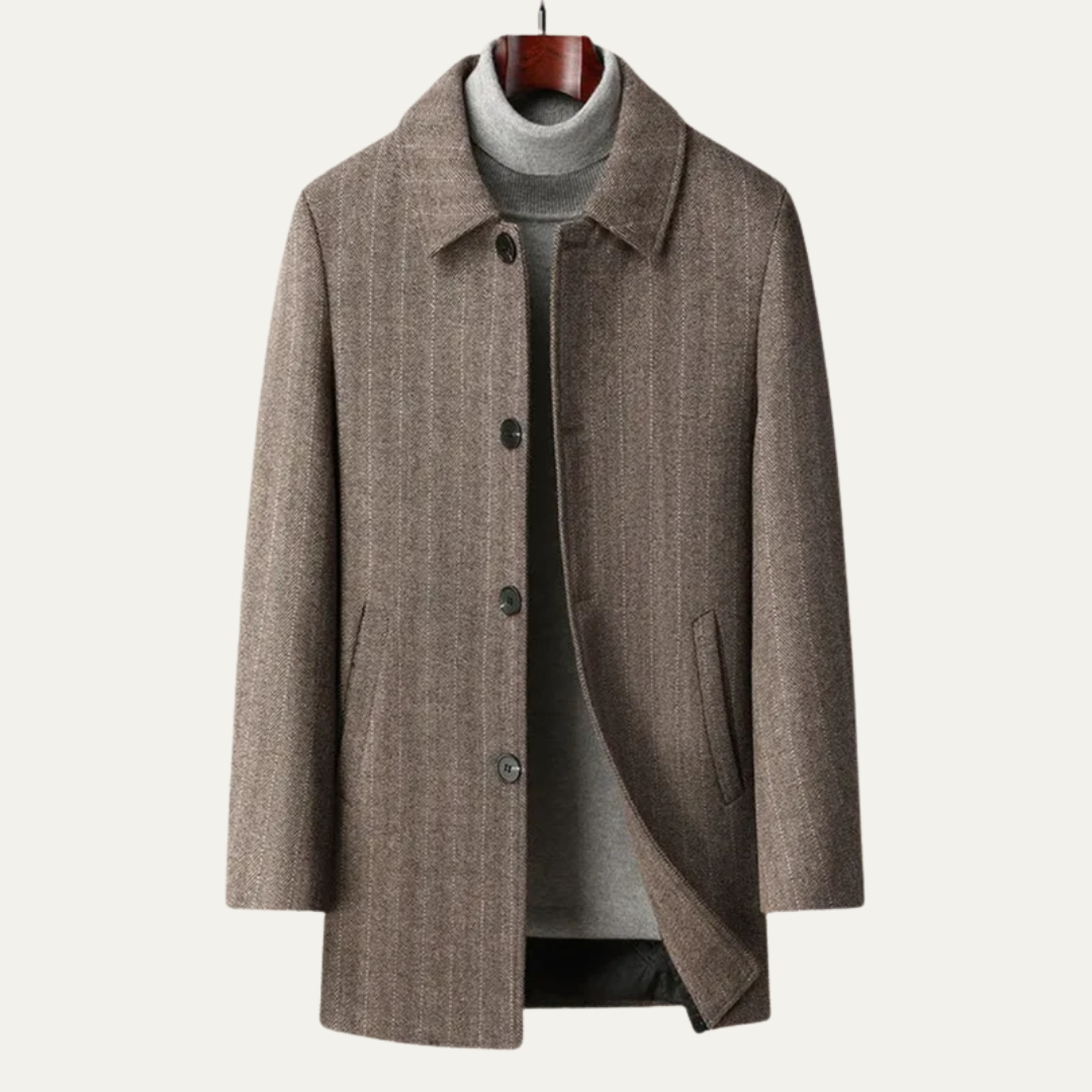 Men’s Classic Single-Breasted Coat