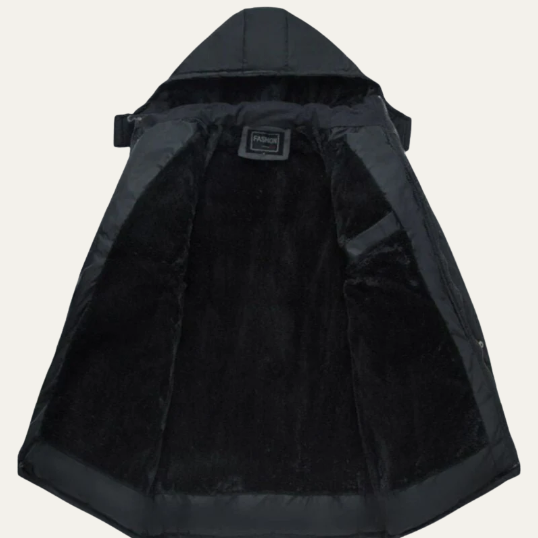 Men’s Heavy Duty Military Style Fur Lined Parka